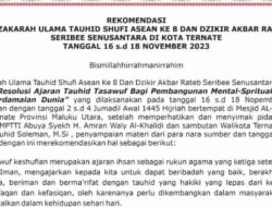 Ketua MUI Maluku Utara Dukung Rekomendasi Muzakarah Ke-8 MPTTI